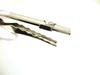 Authentic LOUIS VUITTON Silver Steel LV Motif Necktie Pin Tie Clip #a108  Refurbished
