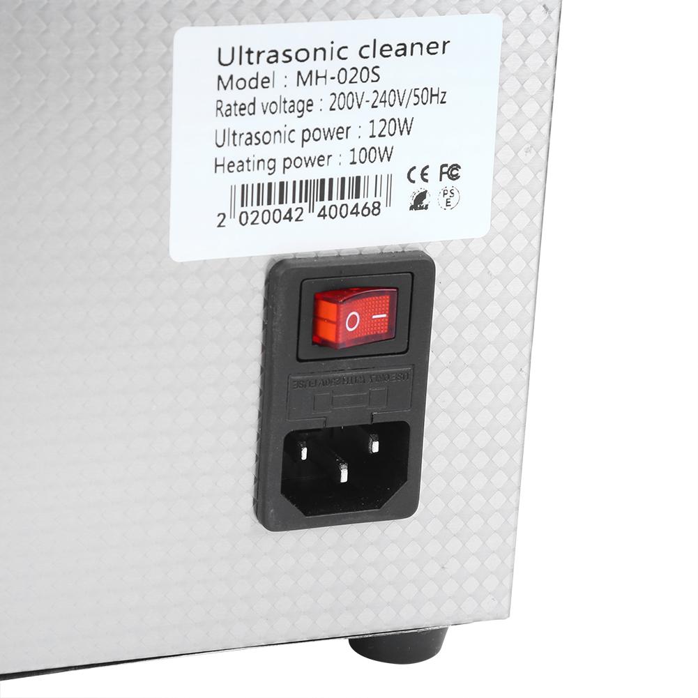 Aparat de curățare digital ultrasonic Cronometru pentru baie Curățare rezervor inoxidabil 3L cu ultrasunete