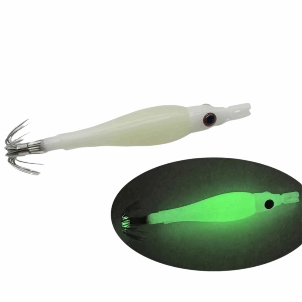Luminous Squid Jig Silicone Cloth Wrapping Octopus Jig Lure Jigging Lure  Sea Fishing