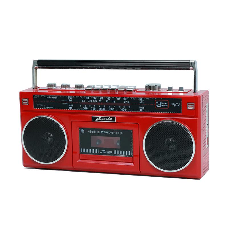 Vintage Multifunctional Cassette and Radio Recorder Stereo Player