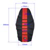 Waterproof Motorcycle Seat Cushion Anti-slip Rubber Protector Cover Black + Red