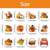 Thanksgiving Cake Inserts, Pack of 12pcs Cake Plug-in and Flag Inserts Turkey Decorations for Holiday Party Gathering