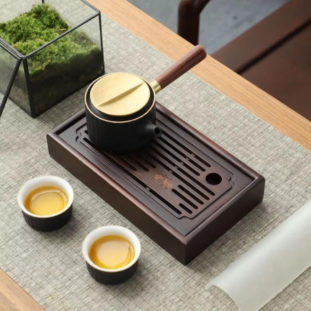 Natural Bamboo Tea Drainage Board Simple Bamboo Tea Tray Chinese Tea Tray Tea Enthusiast