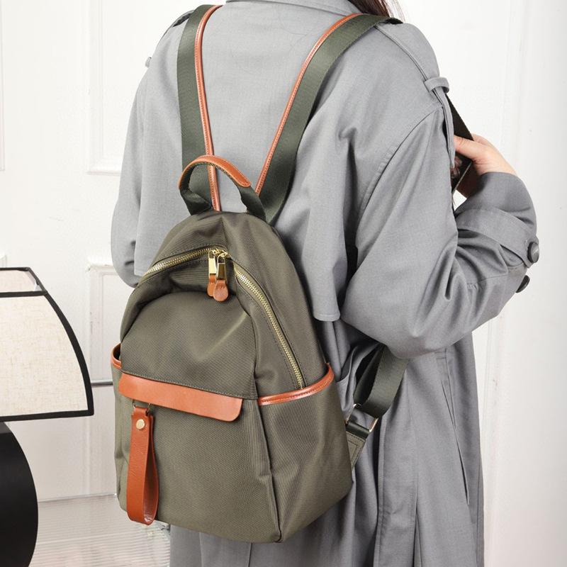 Backpack Nylon Cloth Backpack Commuting Computer Bag Travel School Bag Mommy Foreskin Backpack