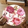 1pc Floral Pattern Roses Round Chair mat office Area Rug - Non-Slip, Floor Mat for Office, Bedroom, Ideal home decor gift c0112096