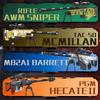 Rifle de Francotirador Militar M82A1 Barrett Modelo de Arma Bloques de Construcción MOC Ensamblaje AWM TAC-50 PGM Rifle de Francotirador Juguetes Para Niño Adulto Regalos