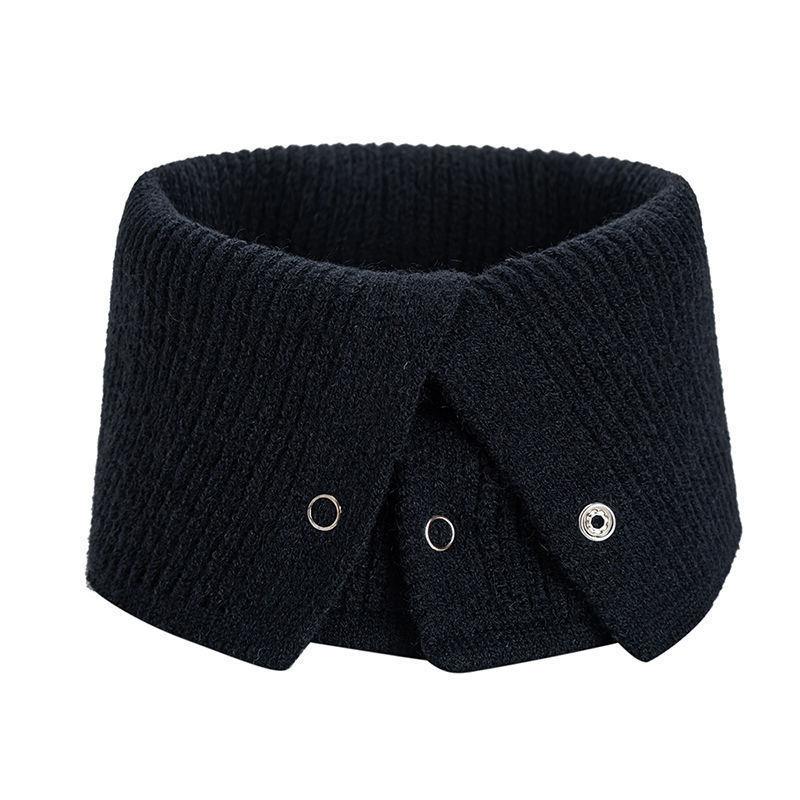 New Winter Knitted Warm Ring Scarf for Women Fashion Lady Neck Snood Unisex Wraps Scarves Neckerchief Female Stretch Bufanda