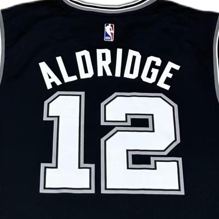 adidas NBA Spurs Aldridge Comfortable Skin-Friendly V-Neck Pullover Basketball Jersey Unisex Jersey 7818A-304-AEB2975