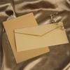 Linen Envelope Letter Paper Set No. 5: Western Retro Love Letter & Wedding Invitation Stationery with Handwritten Sealing Wax.