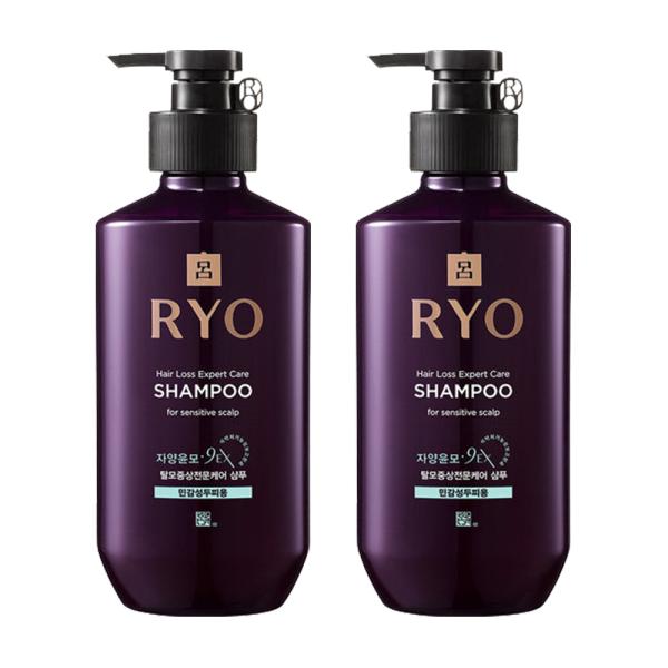 RYO Nutrition 9EX Hair Loss Care Sensitive Shampoo 400ml x2