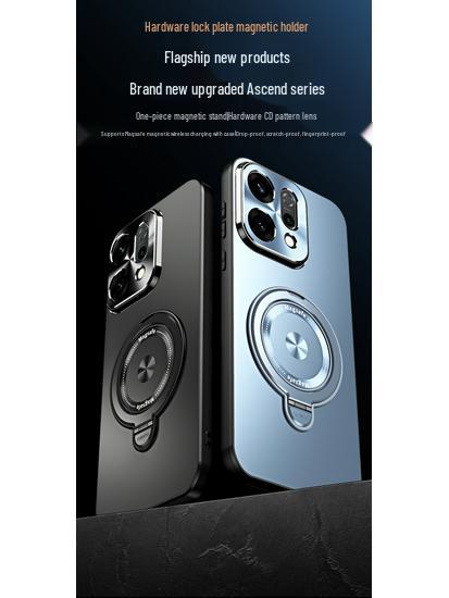 Magnetic Stand Phone Case for OPPO Reno 14/13/12 Pro - Lens Protection & Drop-Proof