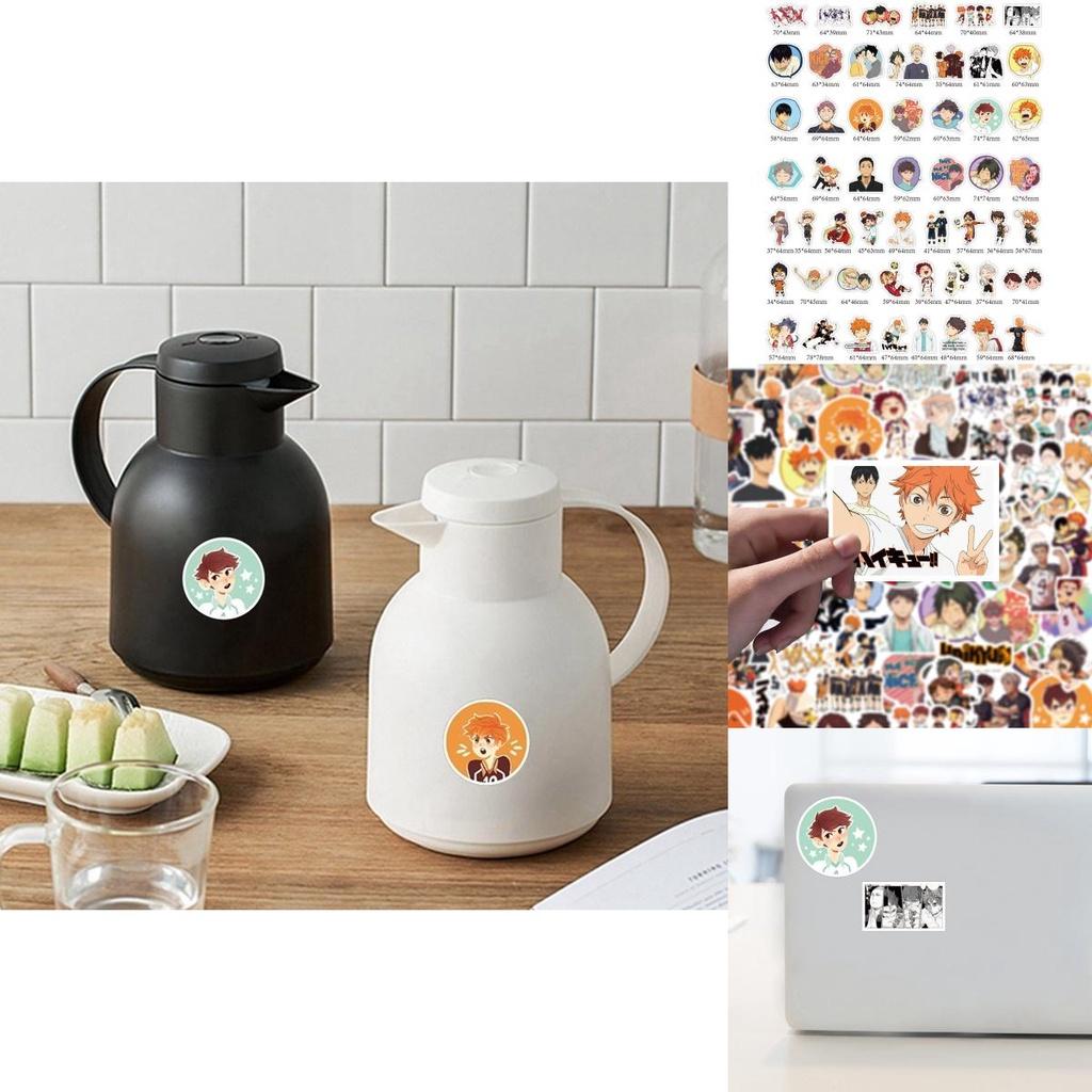 Unique 100pcs Japanese Anime Haikyuu!! Graffiti Stickers Perfect For Laptops And Suitcases