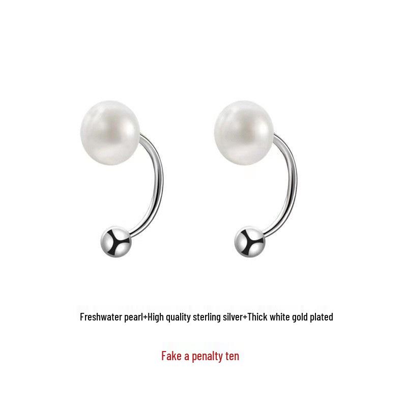 

2023 Pure Silver & Pearl Tassel Earrings - Women s Minimalist Design S999 Pure Silver