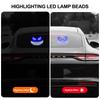 Car Devil's Eye LED Decorative Light Strips Rear Window Warning Light Devil Eye Atmosphere Lamps Car Decoration Accessories
