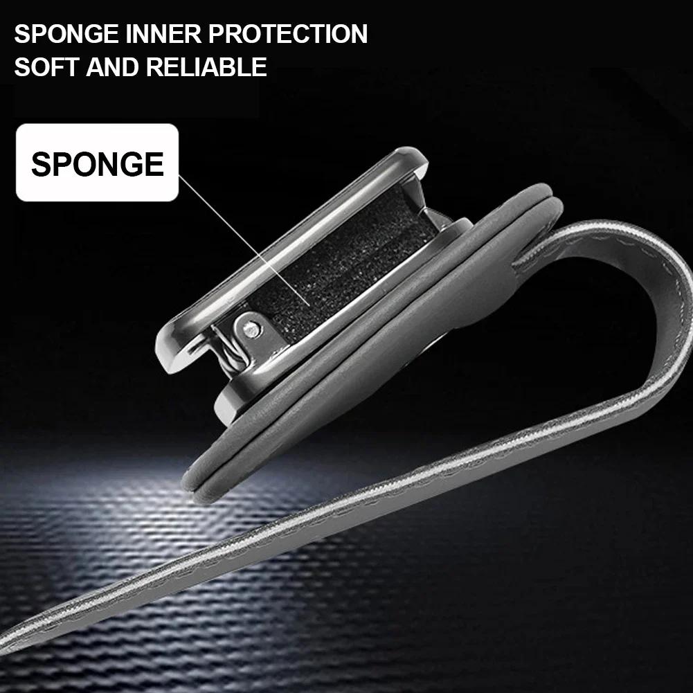 Universal Car Eyeglass Storage Clip Card Ticket Holder Super Fiber Leather Sun Visor Sunglasses Holder Auto Interior Accessories