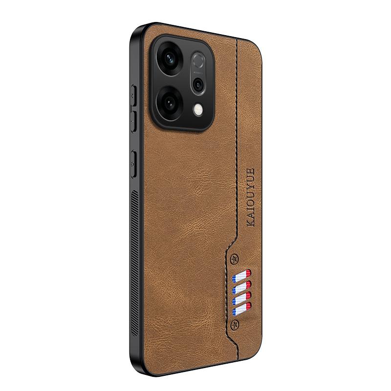 For Oppo Reno14 5G Skin Feel Matte Leather Phone Case Soft Back Cover Funda For Oppo Reno14 Protector