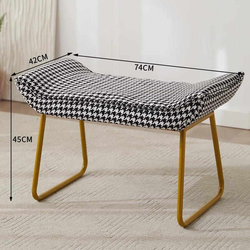 Foldable Multi-Color Footstool, Modern Entryway & Office Ottoman for Shoe Changing &Nap Support, Compact Space-Saving Home Decor