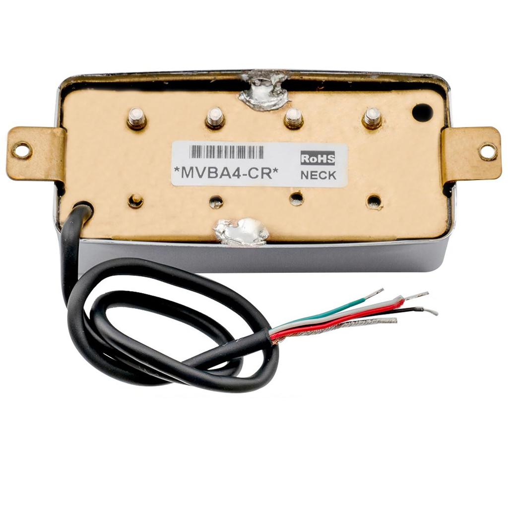 Artec MVBA4 Alnico 5 Cover Bass Humbucker Pickup with Neck PU for LP Electric Chrome EPI-Style 4-String Bass,