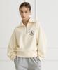 BIBYSEOB Half Zip Raglan Sweatshirt Cream [T44]