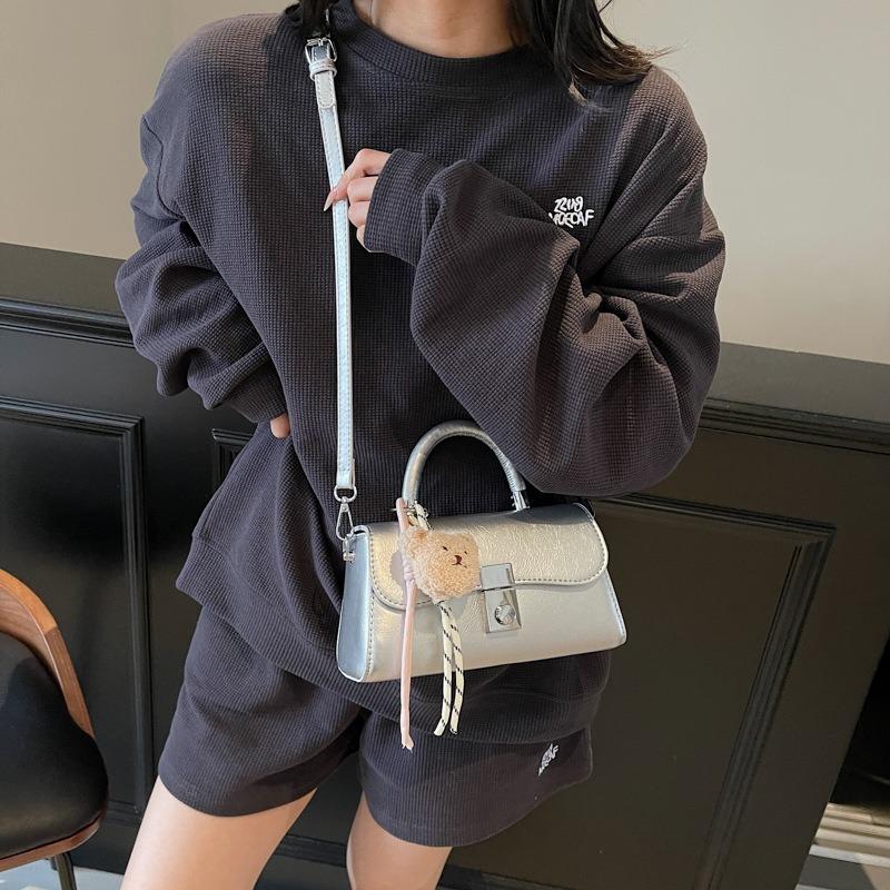 Premium Sense Hand Carry Small Square Bag Women's Fashion Versatile Shoulder Messenger Bag Commuter Bag To Work