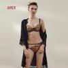 Aimer Fanghua Women's Mid-Waist Lace Boxer Briefs AM23B431