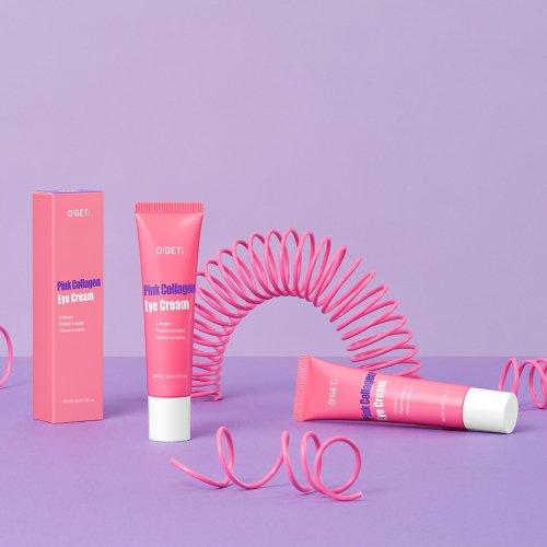 Oget Collagen Eye Cream 30ml Pink [elastic Moisture]