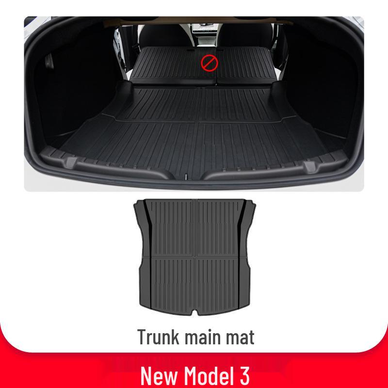 Custom TPE Trunk Mat for Tesla Model Y/3 - Front & Rear Cargo Protection
