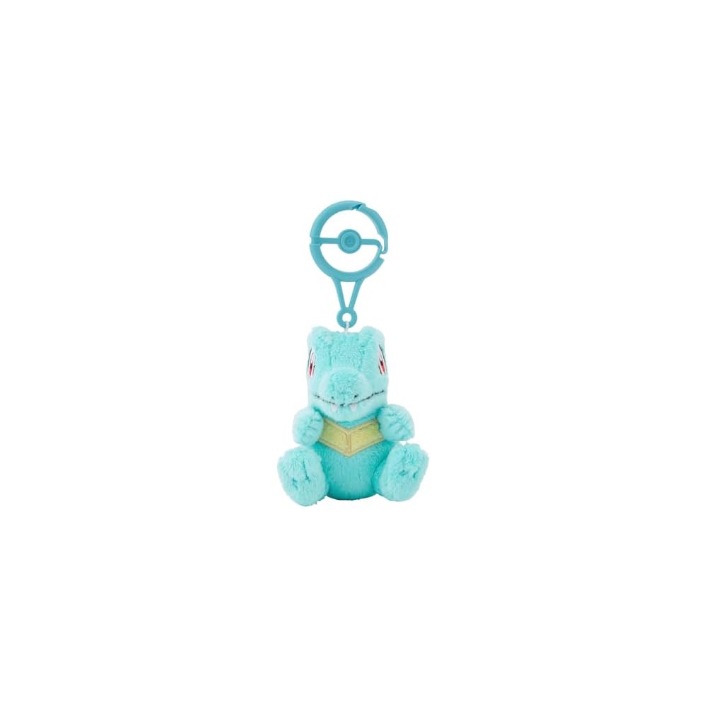 Pokemon Center Original Carabiner Mascot Totodile Plush Keychain 10cm