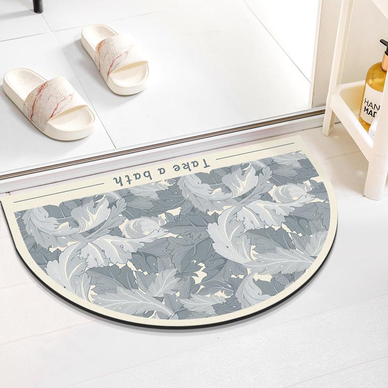 Nordic Wind Washroom Bathroom Slip-resistant Cushion Toilet Soft Diatom Mud Mat Can Be Hand-washed Moisture-wicking Easy To Dry Foot Mat