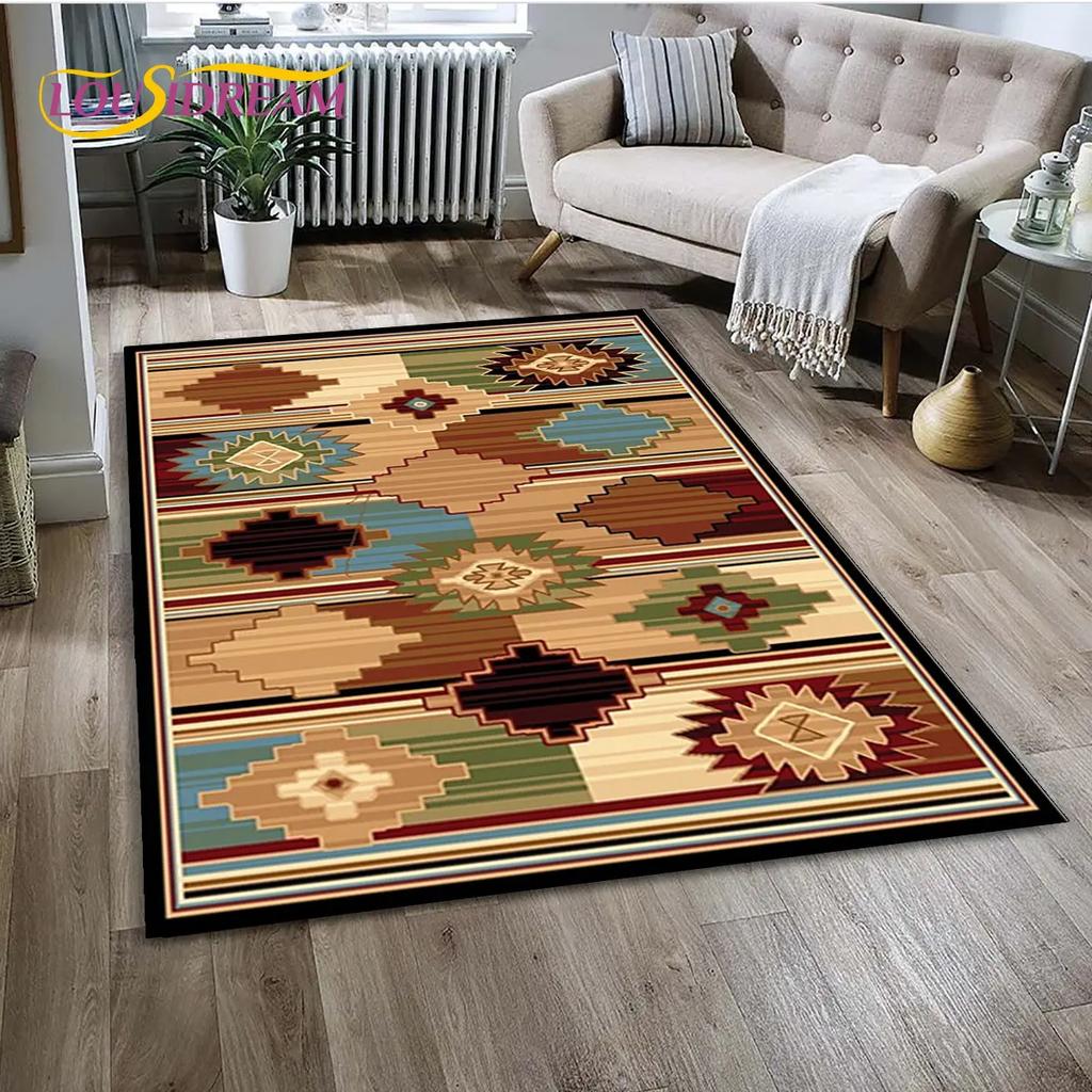 Tapete de área da série Bohemia Nordic Persia, tapete de carpete para sala de estar, quarto, sofá, capacho, decoração de cozinha, tapete antiderrapante para crianças