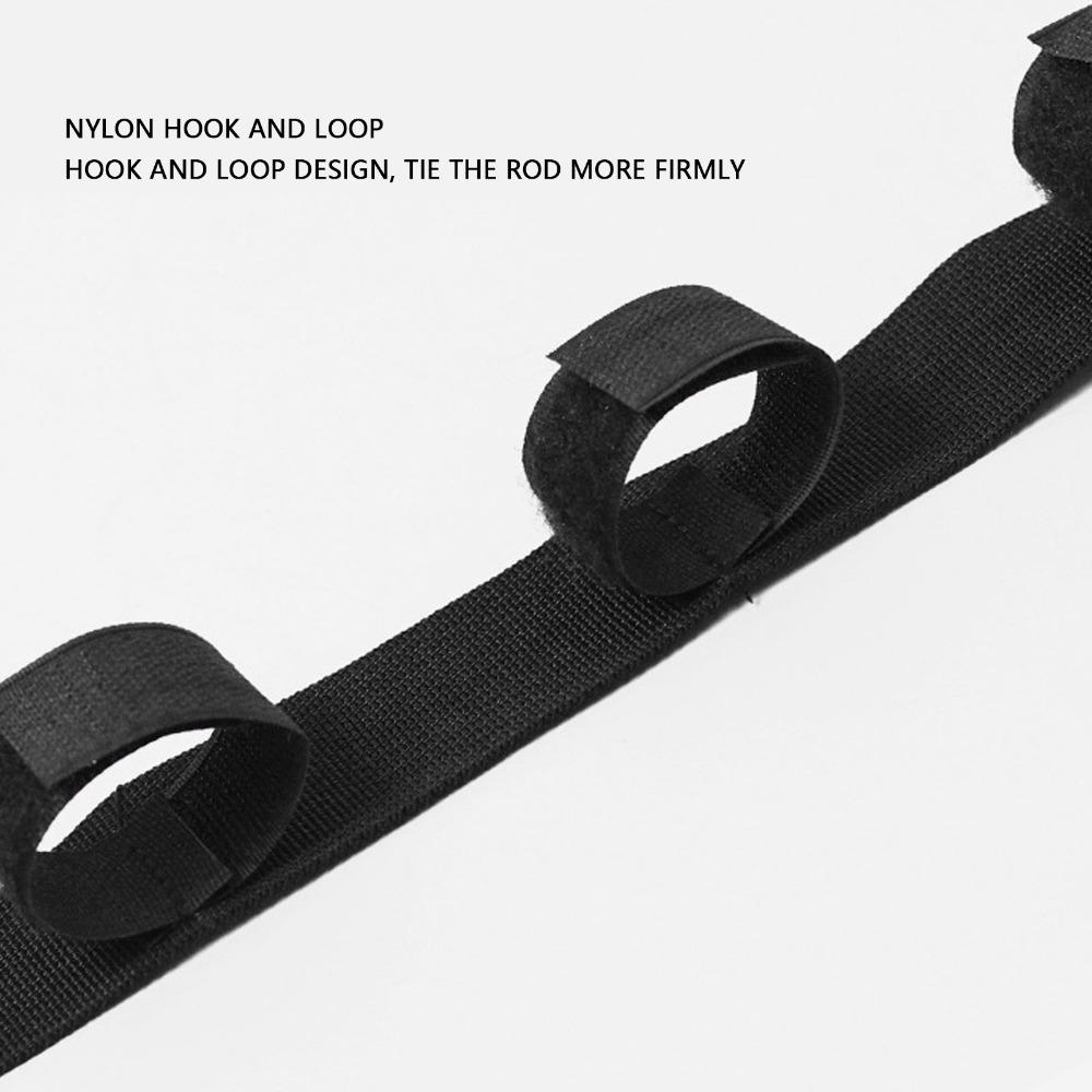 2PCS 7 Rod Capacity Fishing Pole Hanger Strap Adjustable Length Fishing Rod Holder Car Travel