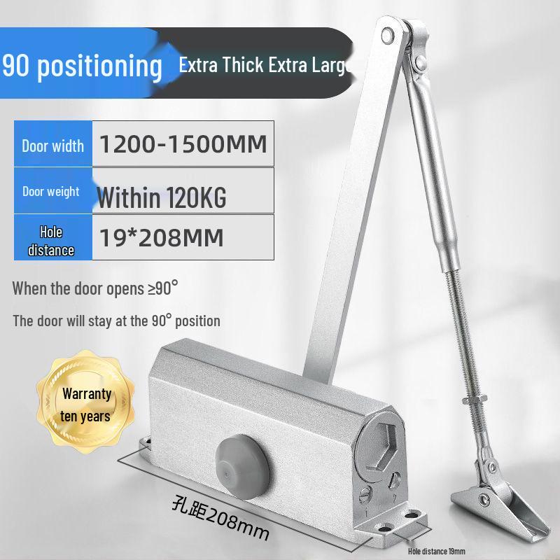 Hydraulic Silent Fire Door Closer - Push-Pull Main Door Buffer Unit
