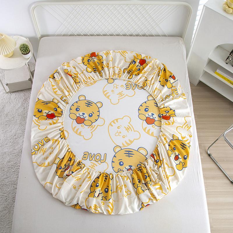 1 buc. Husă pentru saltea cearșaf îmbrăcat cu patru colțuri cu cearșaf de pat cu bandă elastică (Fara fata de perna)