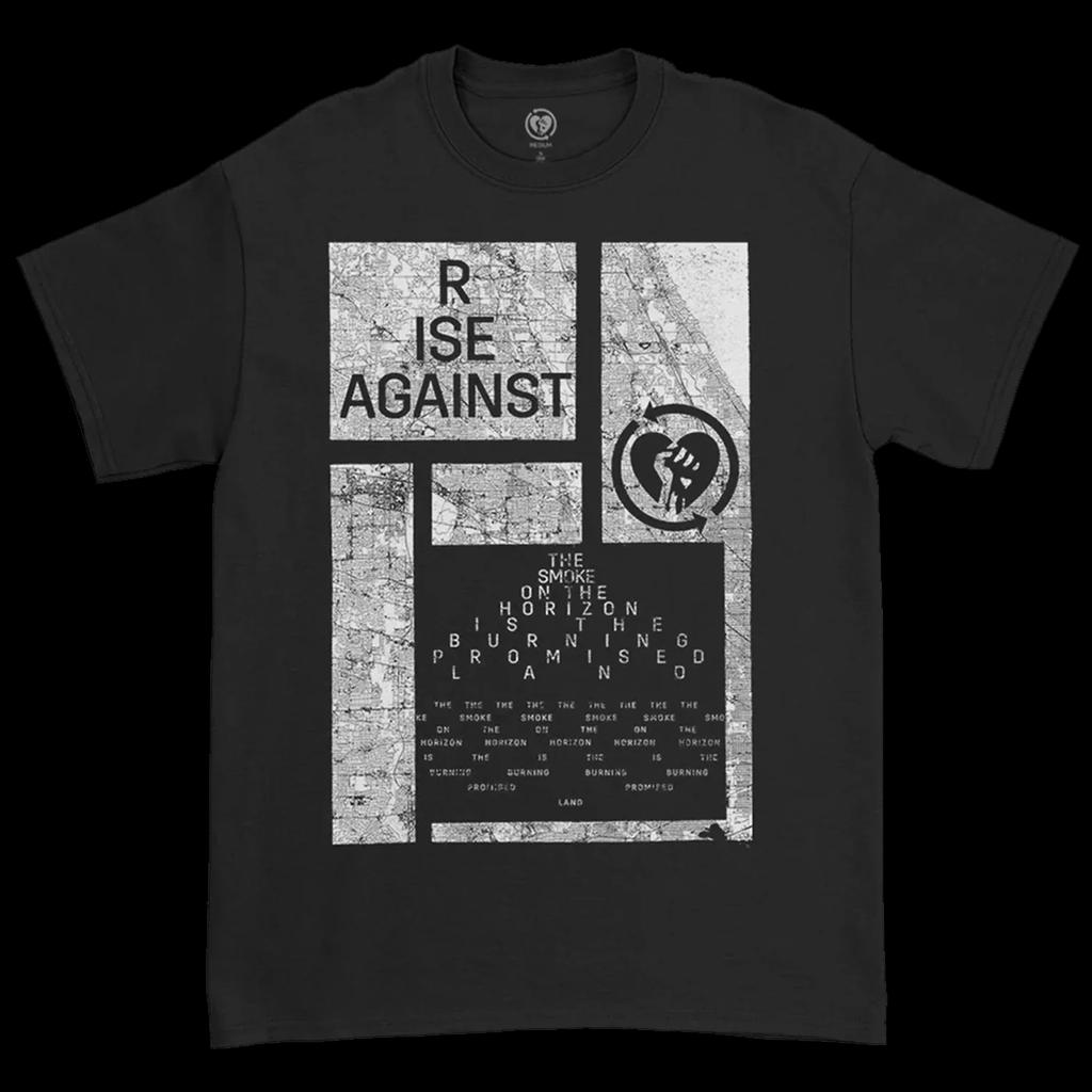 Fashion Hip Hop  Usa Rise Against Punk Band Graphic Unisex Womens Cotton TShirt Streetwear Vintage Fashion Unisex Summer Casual Tee