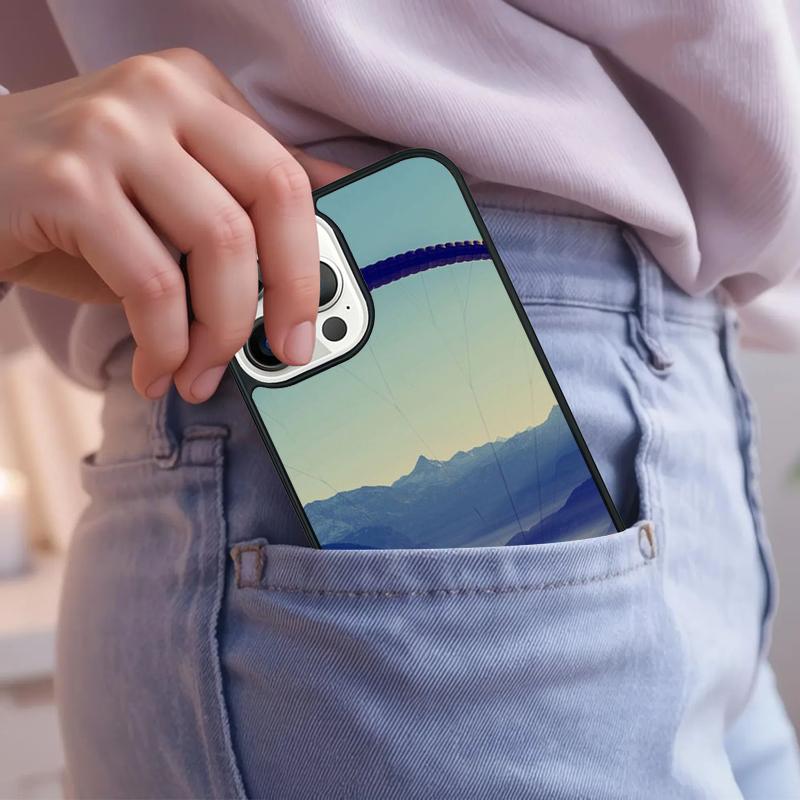 Paragliding Sport Phone Case For iPhone 17 Air 15 16e 14 13 Pro Max Coque 12 11 Pro Max PLUS cover