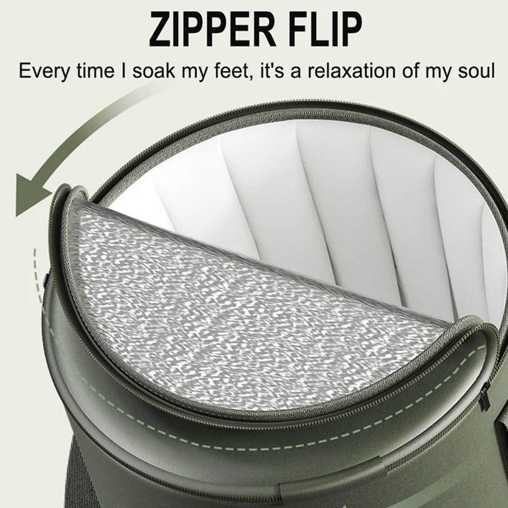 Multifunktionelles Einweichbecken Isolierte Füße Badewanne Einweichen Fußbadetasche Faltbarer Fußeimer Wohnheim