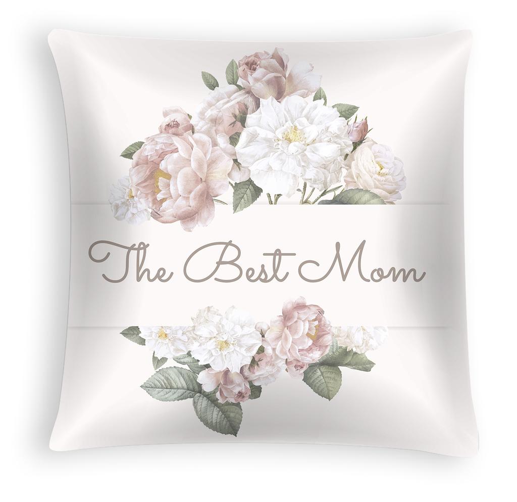 New Mother's Day Pillow Cover, Peach Skin Velvet Cushion Cover, Heart-shaped Letter Sofa Cushion Cover for Home Use