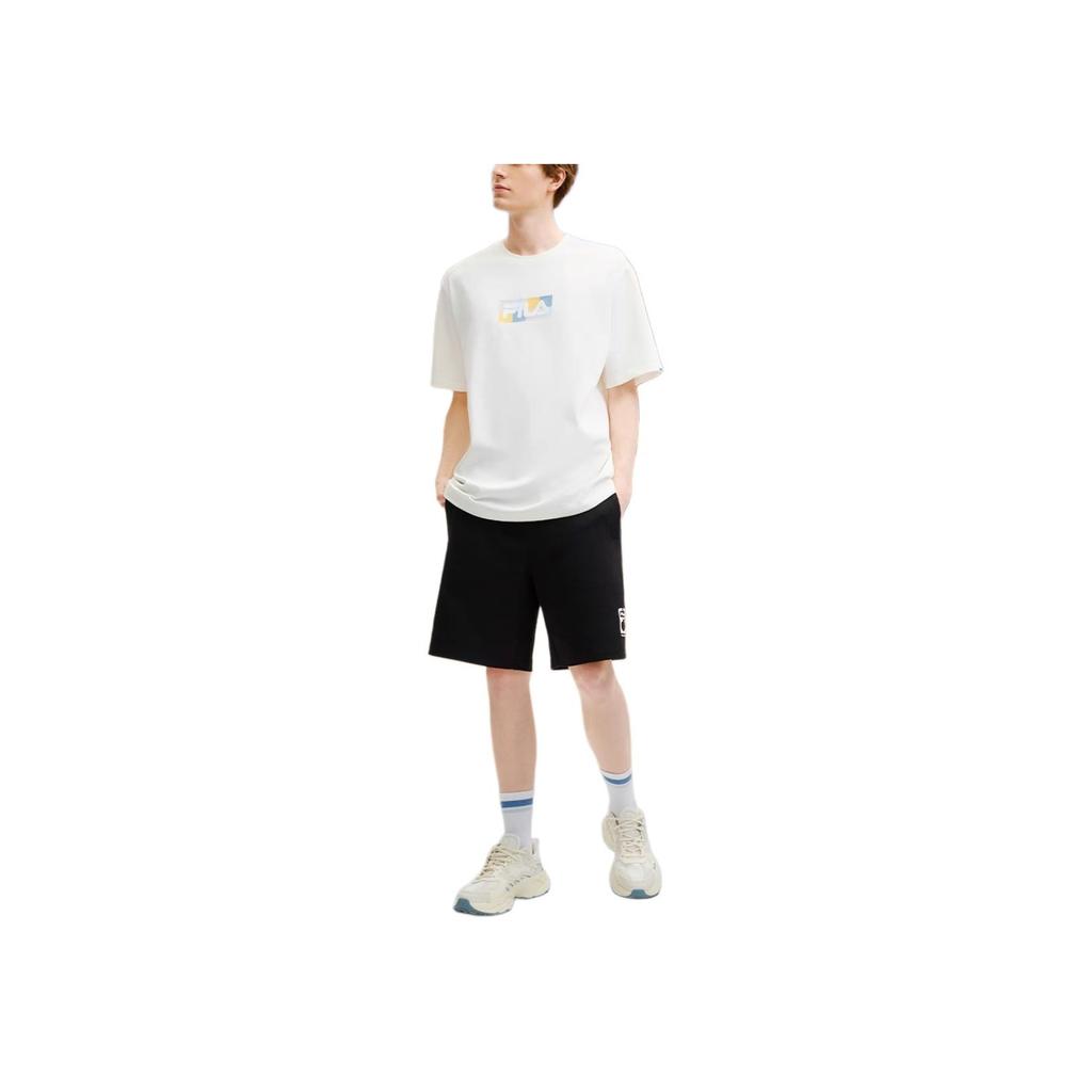 Fila Original Casual Fashion Simple Versatile Short Sleeve T-Shirt Unisex Tops Cloud-White F51M529110F-WT