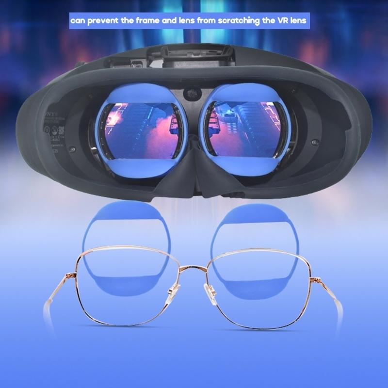 Soft Glasses Lens Protector Scratch-resistant Cover for PS VR2 Headset Protective Lens Cover Glasses Pads QXNF