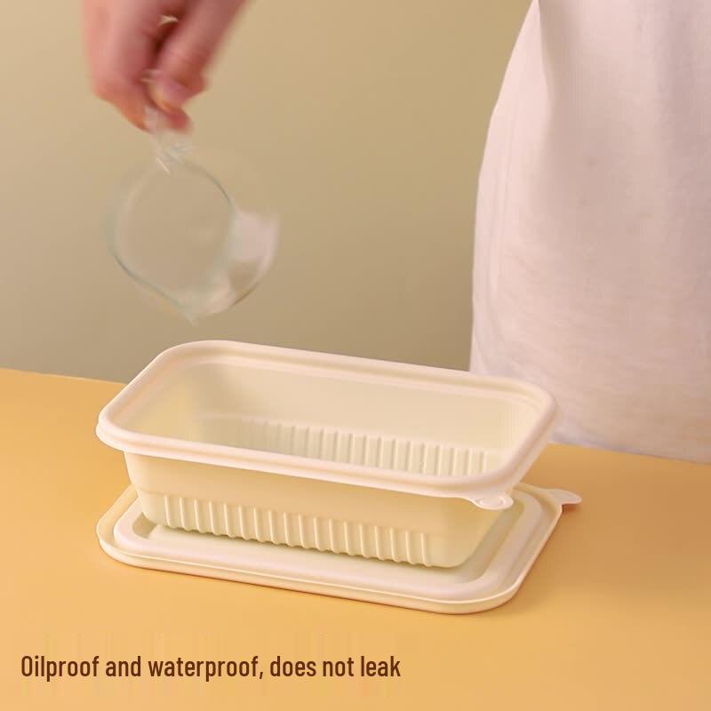 SHAN HE MEI Biodegradable Hexagonal Disposable Bowls with Lids