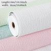1PC 2.8mx50cm Linen Wallpaper Self-adhesive 3D Home Renovation Dirt-resistant Snd Moisture-proof Foam Wall Stickers