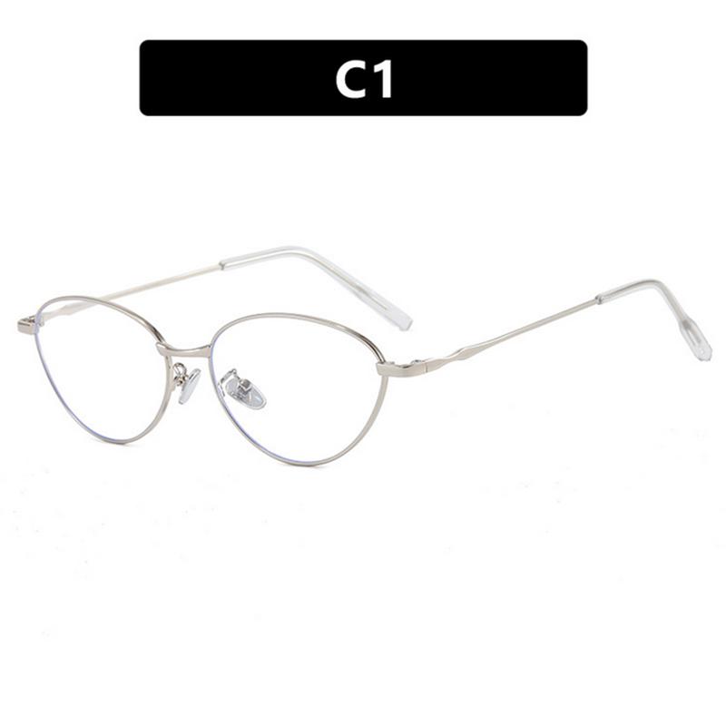 

Однотонна золота оправа для окулярів овальної форми з тонкого дроту, маленька оправа, підходить для рецептурних діоптрій при міопії, окуляри з плоскими лінзами Hyperopia Plus1.5