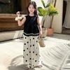 Girls' Summer Set with Wave Point Nine Minute Pants