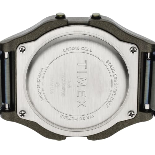 TIMEX 80mm American Watch TW2U94000, Gold Dial, Resin and Acrylic Dial, Quartz Movement, Digital Movement, 30mm