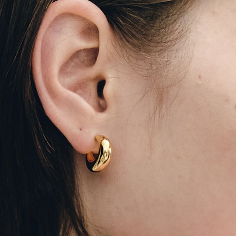 Hyeres-lor H Edition Silver (Y) Volume Hoop Earrings HL6E42603Y9XXX