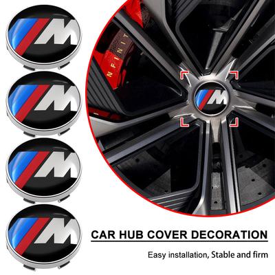 M Logo Car Wheel Center Hub Center Cap Rim Hub Dustproof Cover Emblem for E46 E90 E60 F10 F30 F20 E39 E36 X5 E70 F25 F15