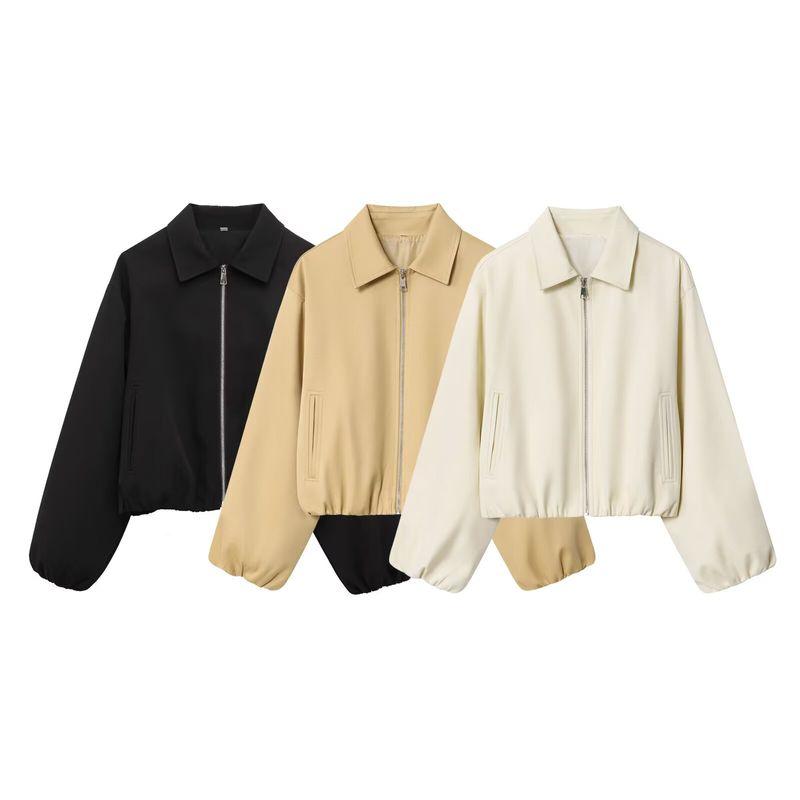 Araltay New Arrival Fashion Style Women's Fashion All-Match Puffy Hem Short Jacket Outwear 83720268
