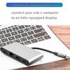 USB-C 4-in-1 Docking Station for Apple Laptop/iPad with HD Converter, USB 3.0 & 100M Network