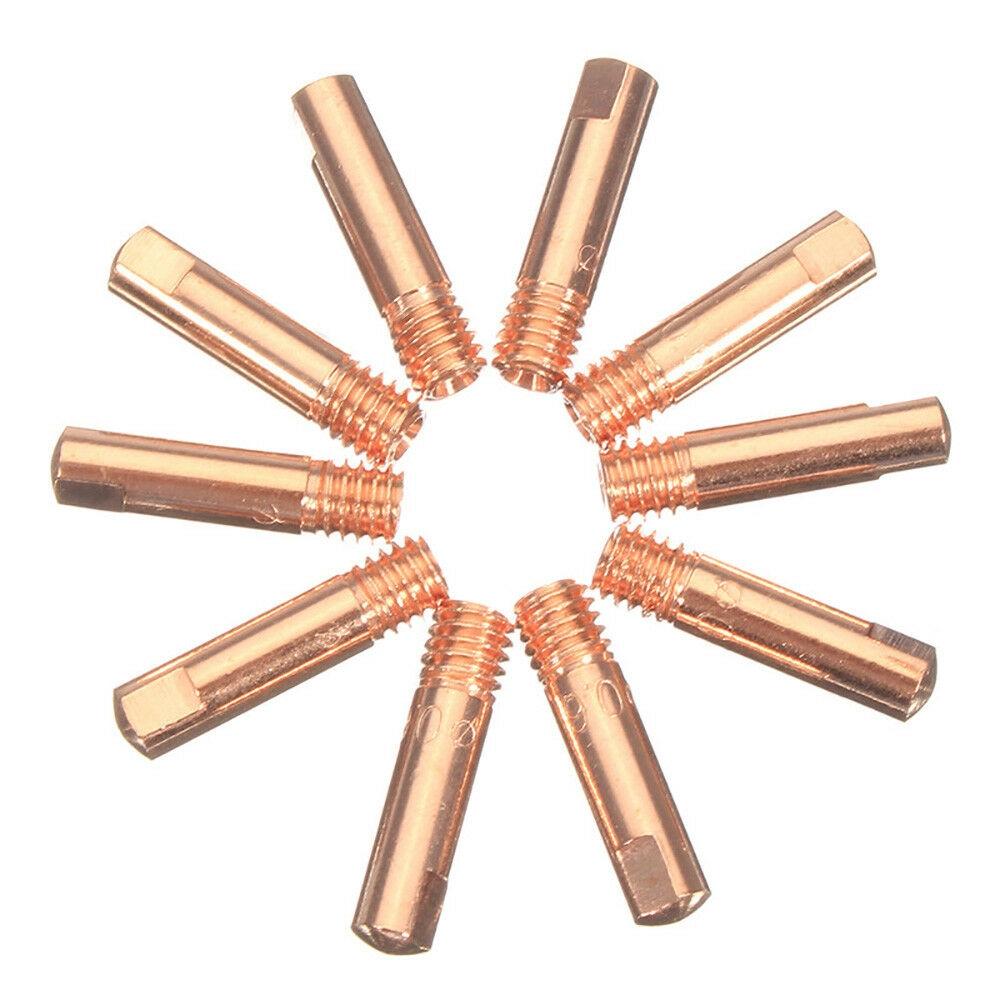 15AK Schweißzubehör MIG/MAG Schweißen Kontaktdüsen 0.8x25mm Top-Verkauf