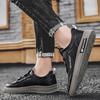 Shoes Autumn New Casual Sports Running Thick-soled Wear-resistant Leather Waterproof Board Shoes